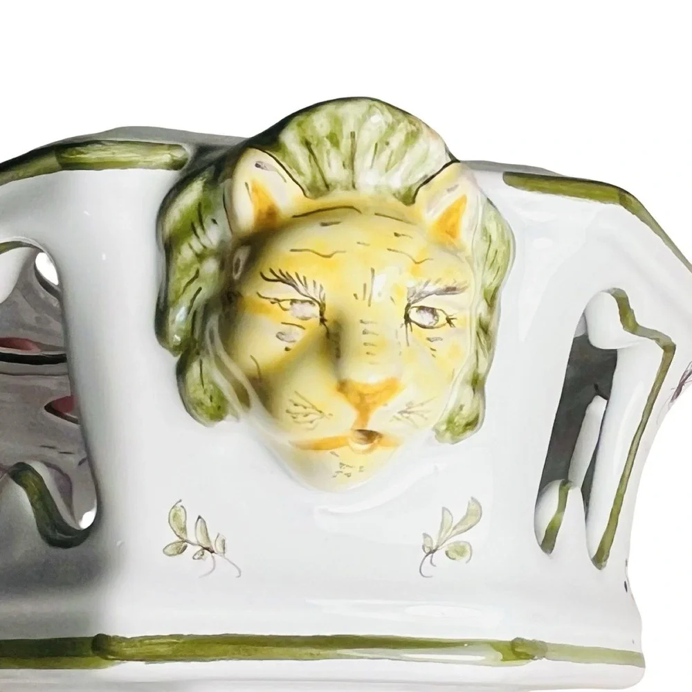 Fontaine Moustiers Du Faiencier Feret Oil Vinegar Set Cruet Caddy Mulsum France